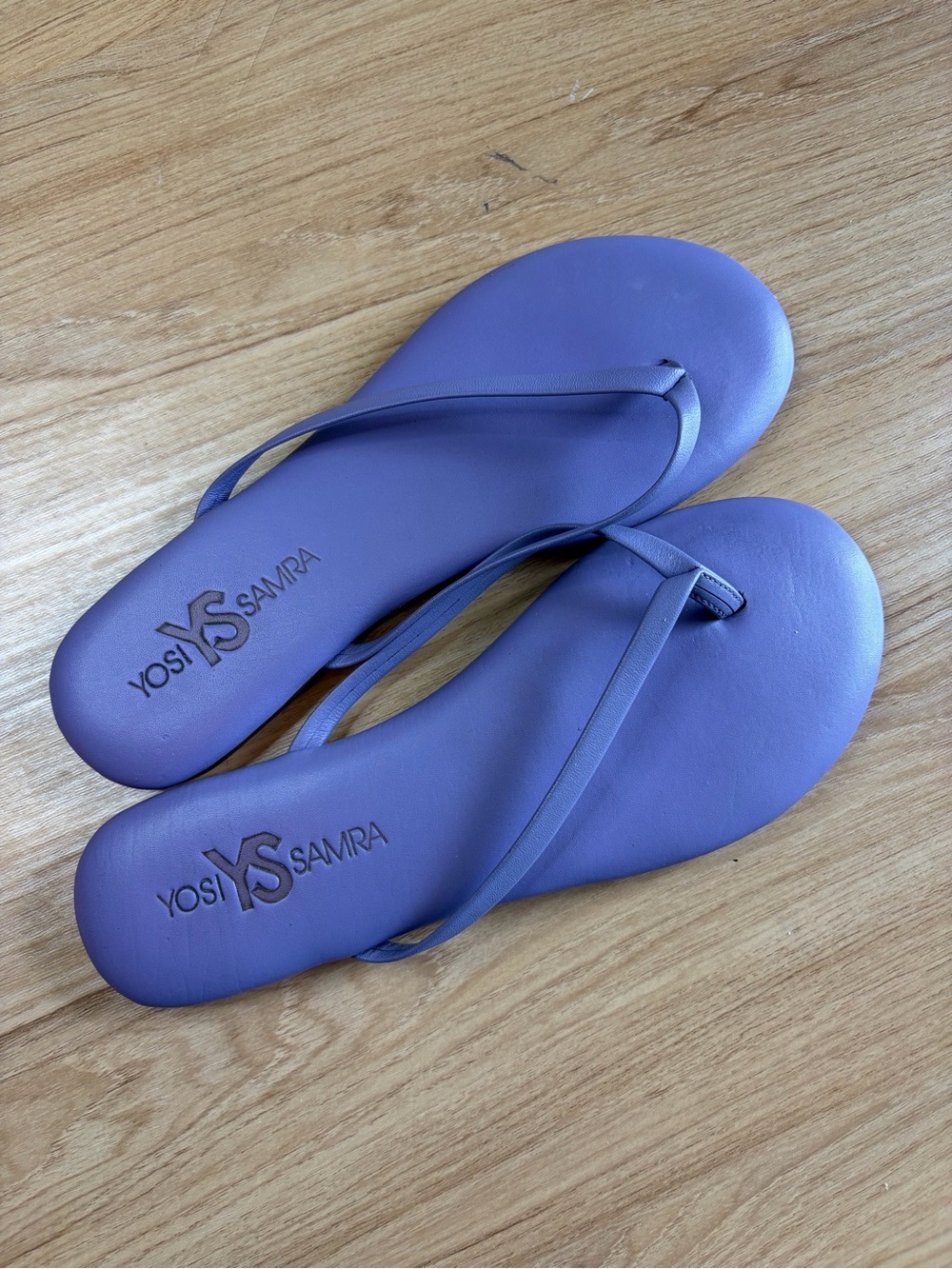 Yosi Samra Women's Lilac Flat Sandals Size 6